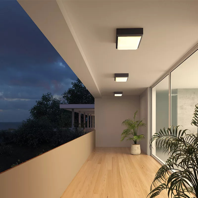 Cách bố trí đèn LED ốp trần cho nhà phố