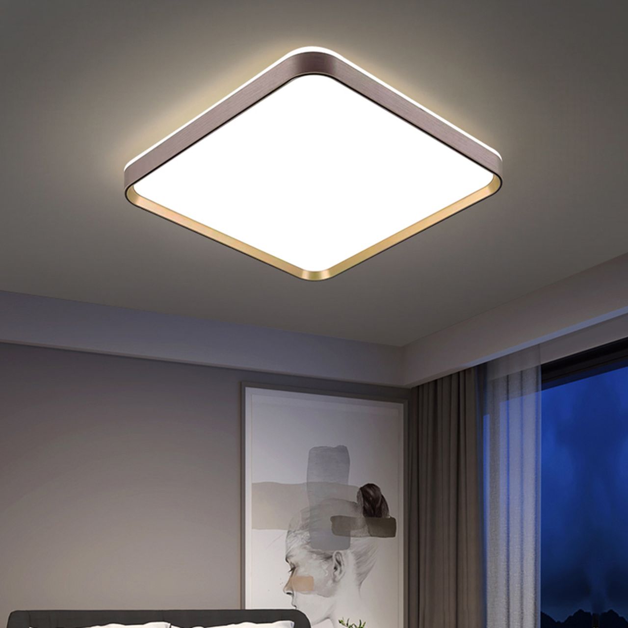 Cách chọn đèn LED ốp trần cho phòng khách