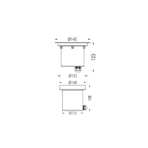 Đèn led âm nước B4145R-15W