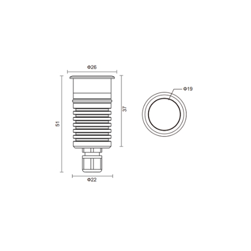 Đèn led âm sàn LU26LL-1W
