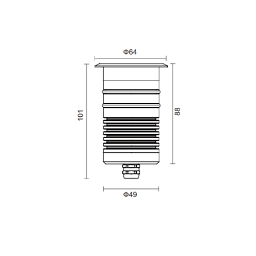 Đèn led âm sàn LU64LL-7W