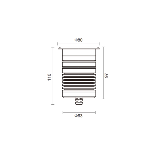 Đèn led âm sàn LU80LL3-9W