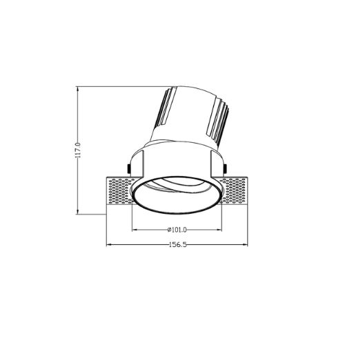 Đèn LED âm trần không viền VL-CL17T-15W/20W