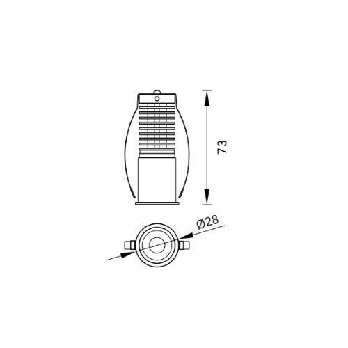 Đèn led âm trần mini KT25-5W