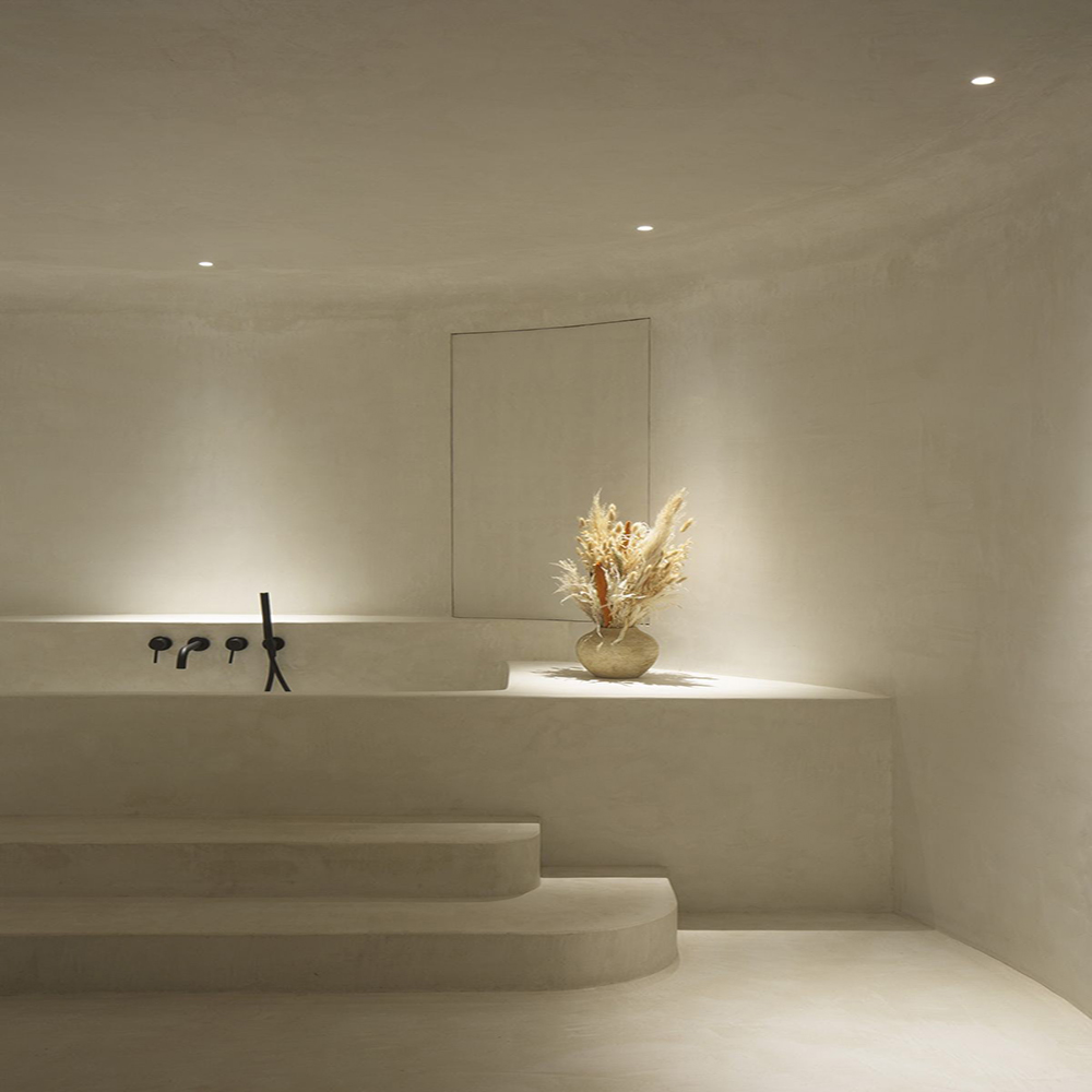 Ánh sáng phòng vệ sinh nơi thư giãn và thẩm mỹ được trọn vẹn