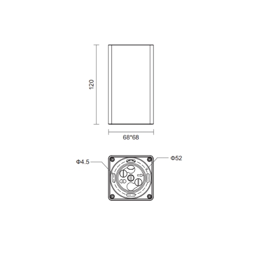 Đèn led ốp trần chống nước LNFA68-15W