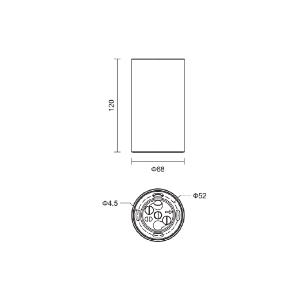 Đèn led ốp trần chống nước LNYA68- 15W