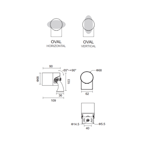 Đèn led rọi cây AR68CL-12W