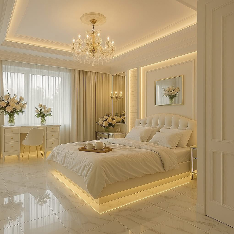 Đèn LED ốp trần phòng ngủ nên chọn công suất bao nhiêu?