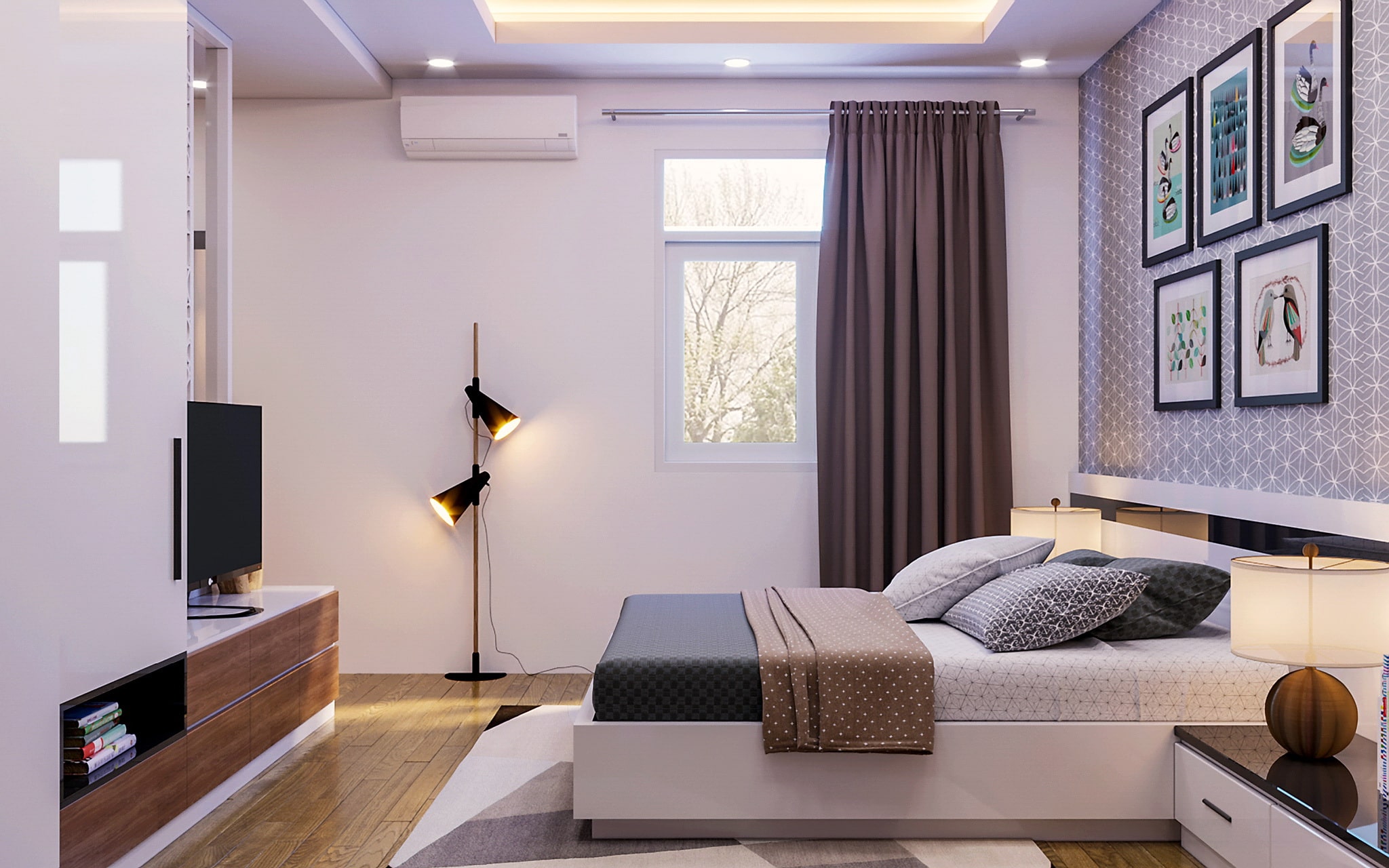 Nên dùng đèn LED âm trần bao nhiêu watt cho phòng ngủ?