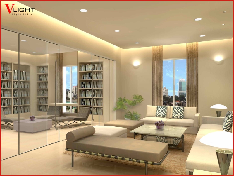 Cách bố trí đèn LED âm trần đẹp và hiệu quả