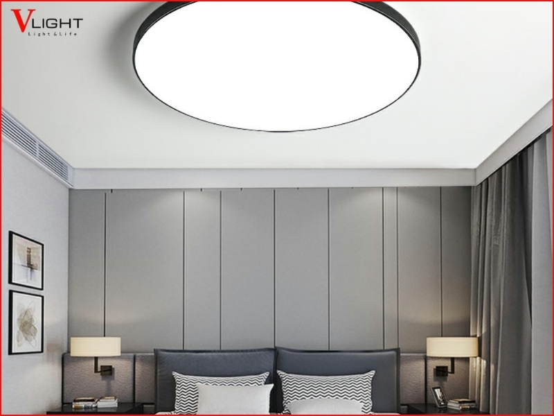 Công suất đèn LED ốp trần ảnh hưởng thế nào đến phòng ngủ?
