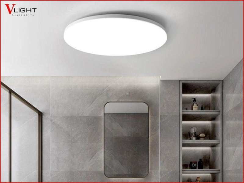Đặc điểm môi trường nhà vệ sinh khi lắp đèn LED ốp trần