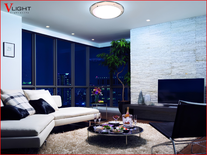 Đèn LED ốp trần phù hợp với những không gian nào?