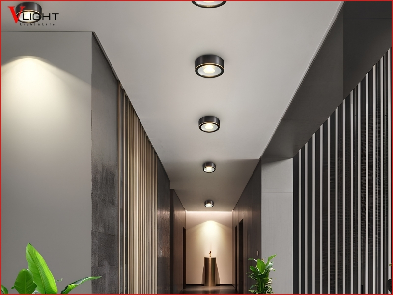 Đèn LED ốp trần và âm trần phù hợp với không gian nào?