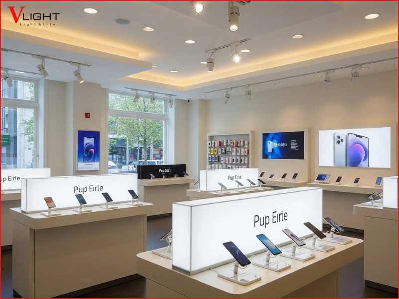 Gợi ý bố trí ánh sáng theo từng khu vực trong showroom
