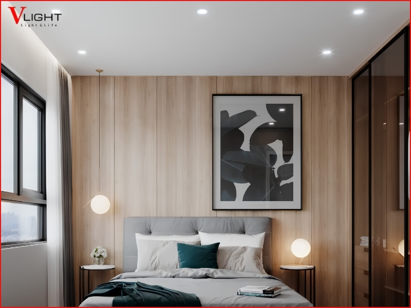 Kinh nghiệm chọn đèn LED âm trần cho phòng ngủ từ VLight