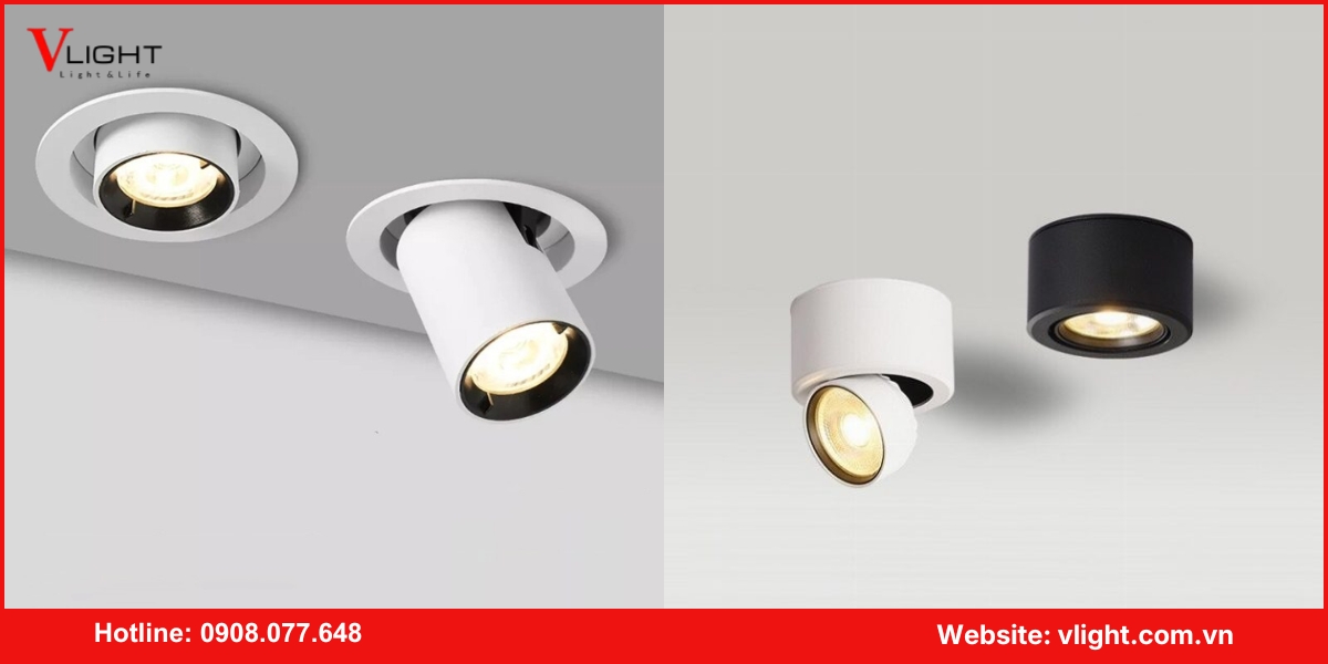 Lợi ích nổi bật của đèn led spotlight âm trần