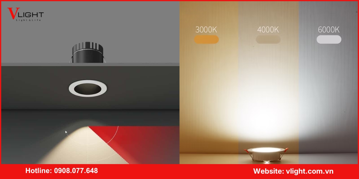 Lưu ý chọn mua đèn led âm trần chống chói