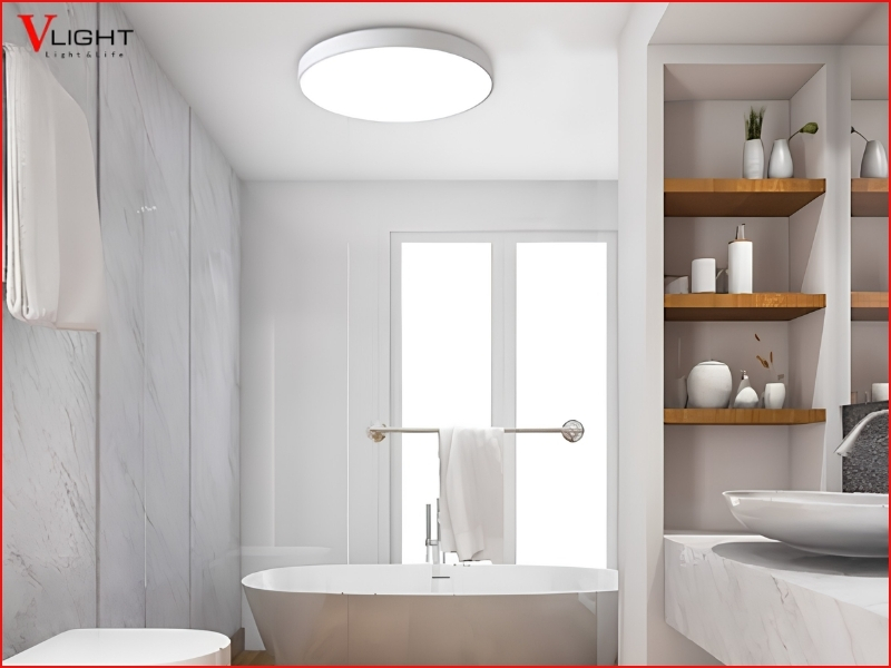 Lưu ý khi lắp đặt và sử dụng đèn LED ốp trần nhà vệ sinh