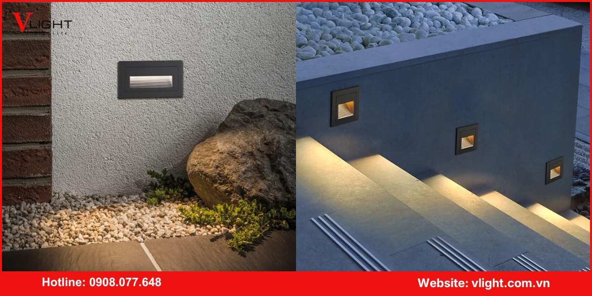 Lưu ý về đèn led âm tường lối đi sân vườn