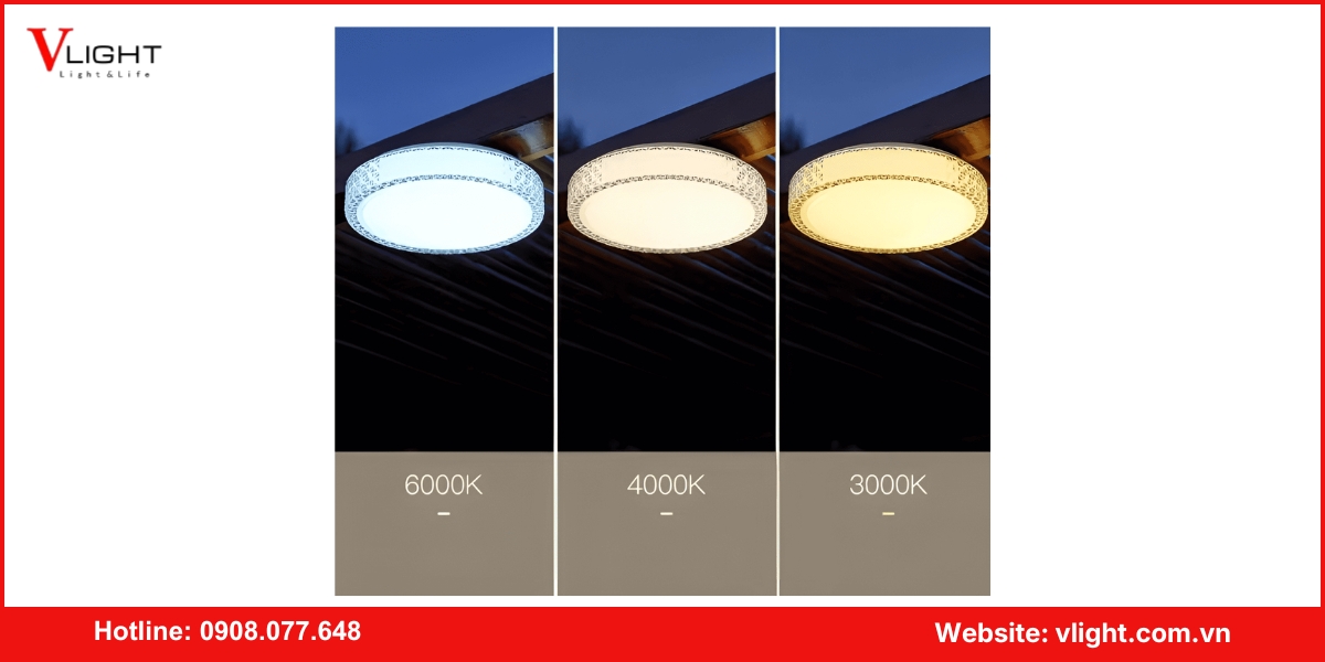 Lưu ý về đèn led ốp trần sân vườn