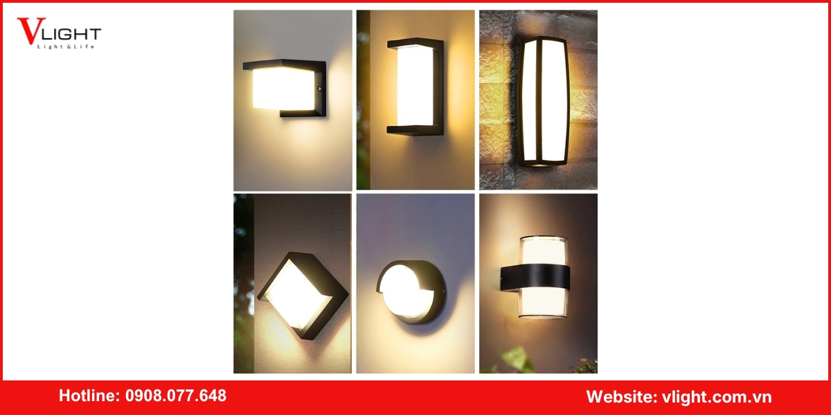 Lưu ý về đèn led ốp tường sân vườn