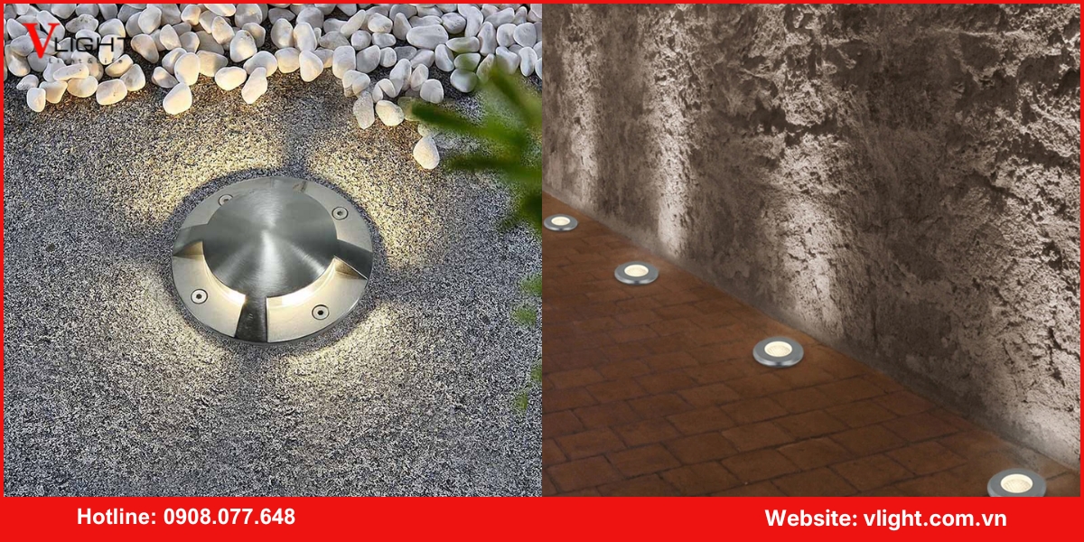 Mua đèn led âm sàn - âm đất tại VLight