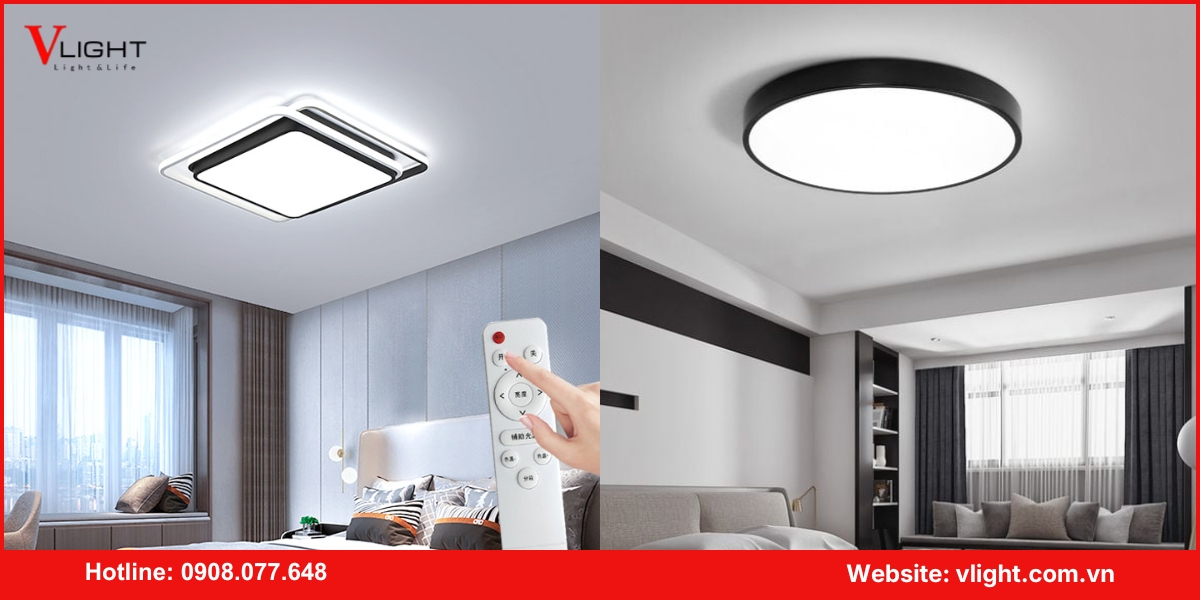 Mua đèn led ốp trần phòng ngủ tại VLight