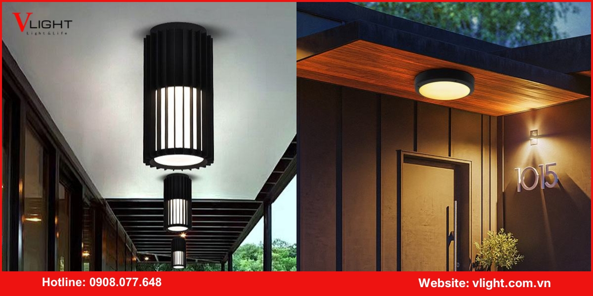 Mua đèn led ốp trần sân vườn giá tốt
