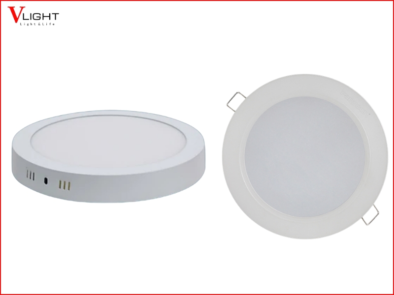 Nên chọn đèn LED âm trần hay đèn LED ốp trần?