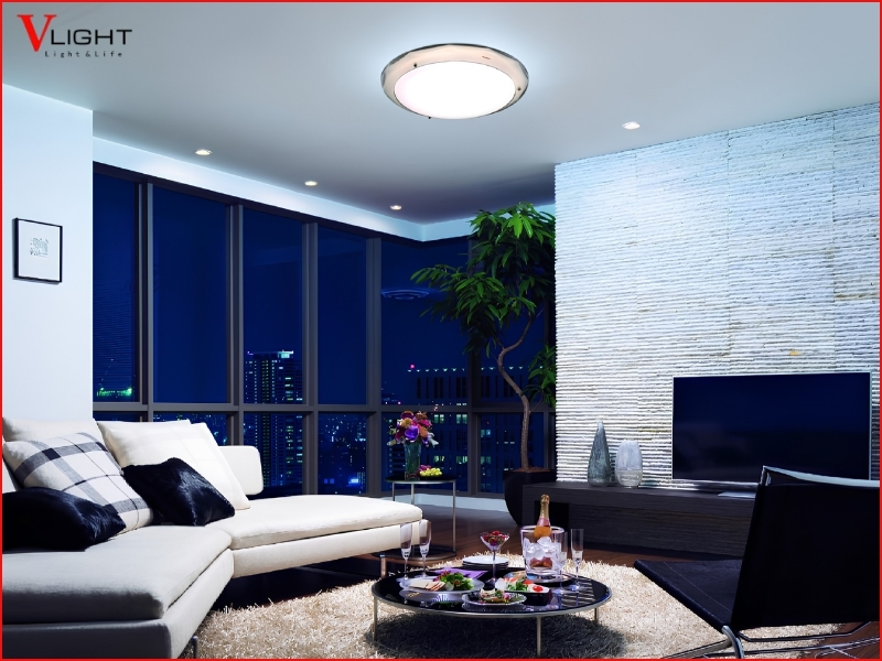 Nên chọn đèn LED ốp trần hay âm trần cho công trình?