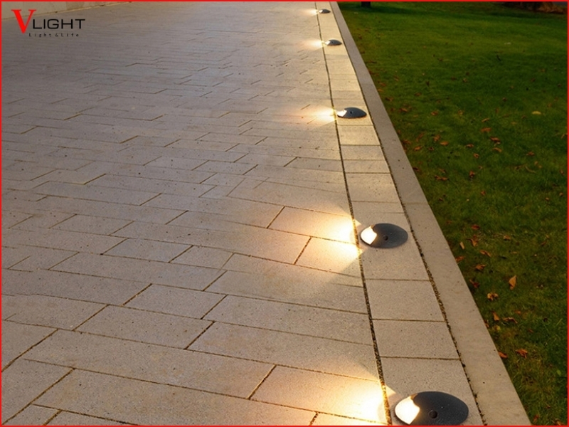 Những công trình phù hợp với đèn LED âm đất