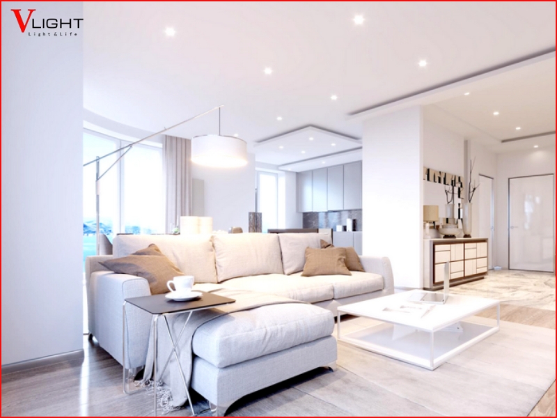 Những lỗi cần tránh khi bố trí đèn LED âm trần phòng khách