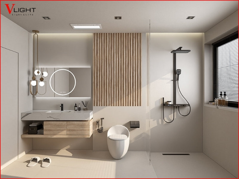 Những tiêu chí cần xem xét khi chọn đèn LED ốp trần nhà vệ sinh