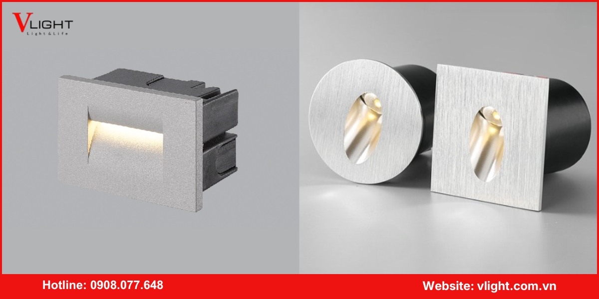 Phân loại đèn led âm tường trong nhà