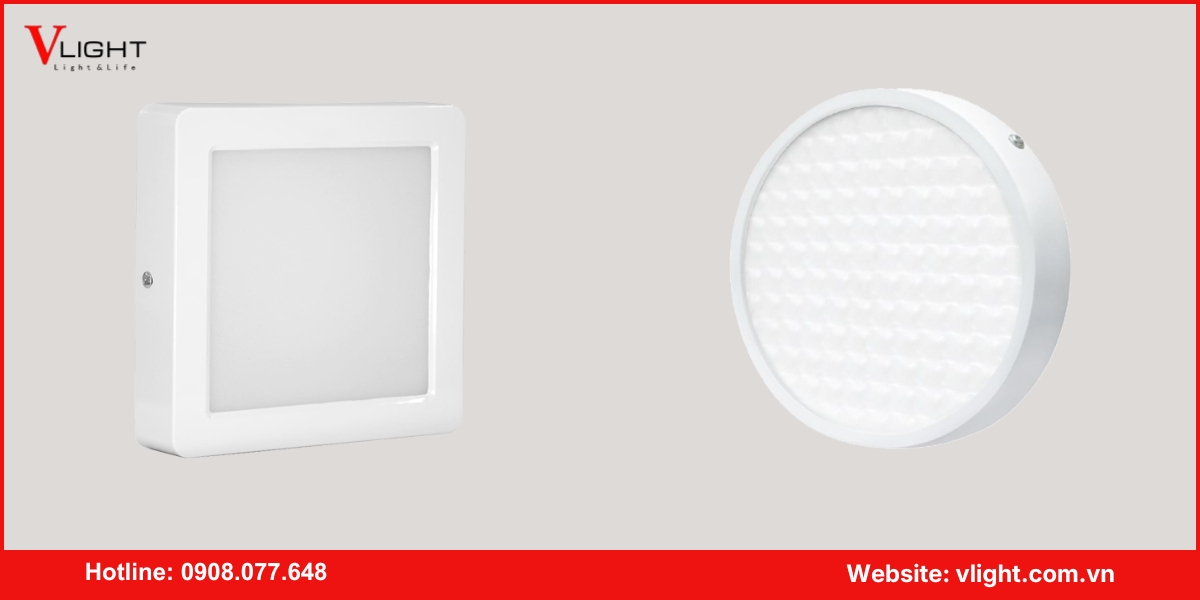 Phân loại đèn led ốp trần nhà vệ sinh