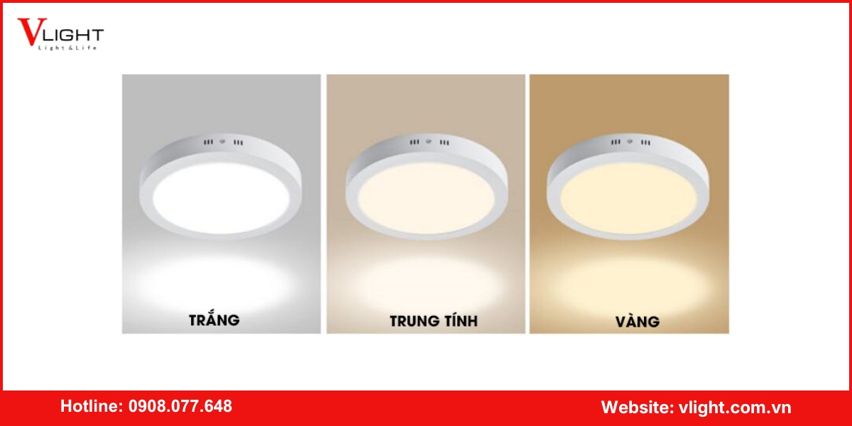Phân loại đèn led ốp trần