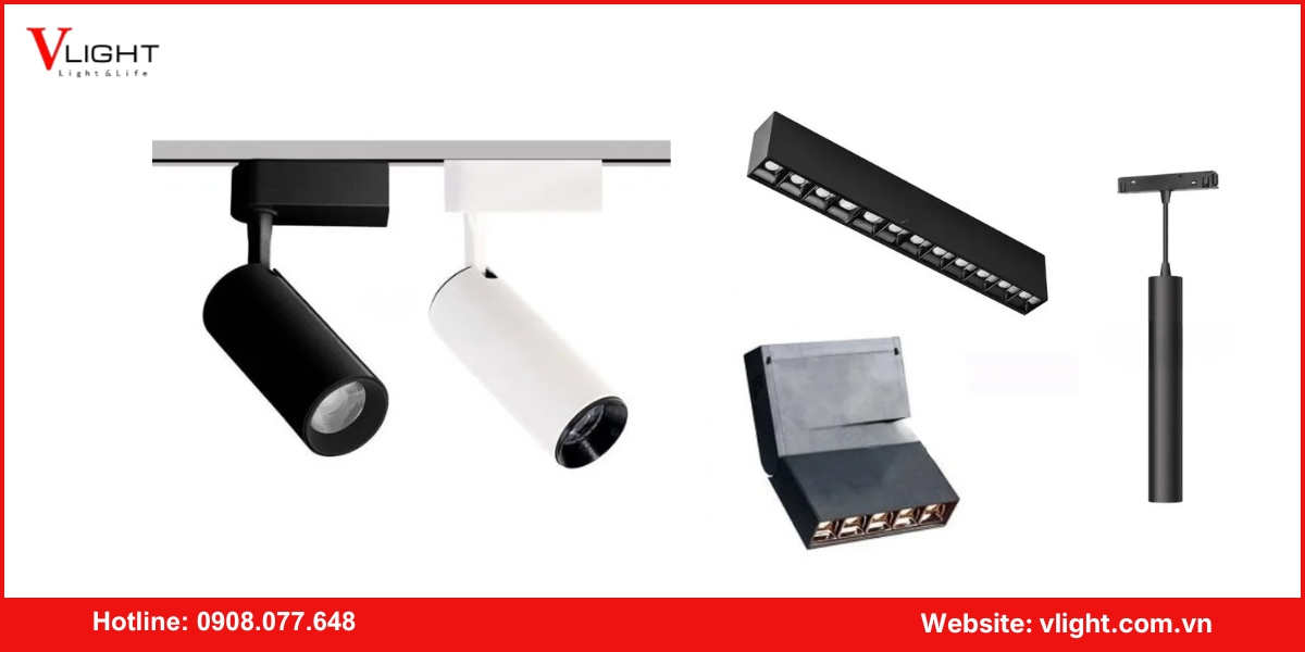 Phân loại đèn led rọi ray