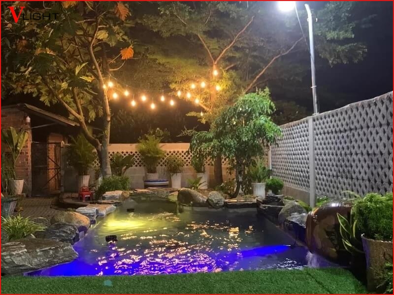 Quy trình lắp đặt đèn LED âm nước trong hồ cá