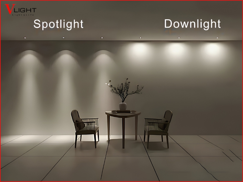 So sánh đèn LED Spotlight và đèn Downlight theo từng tiêu chí