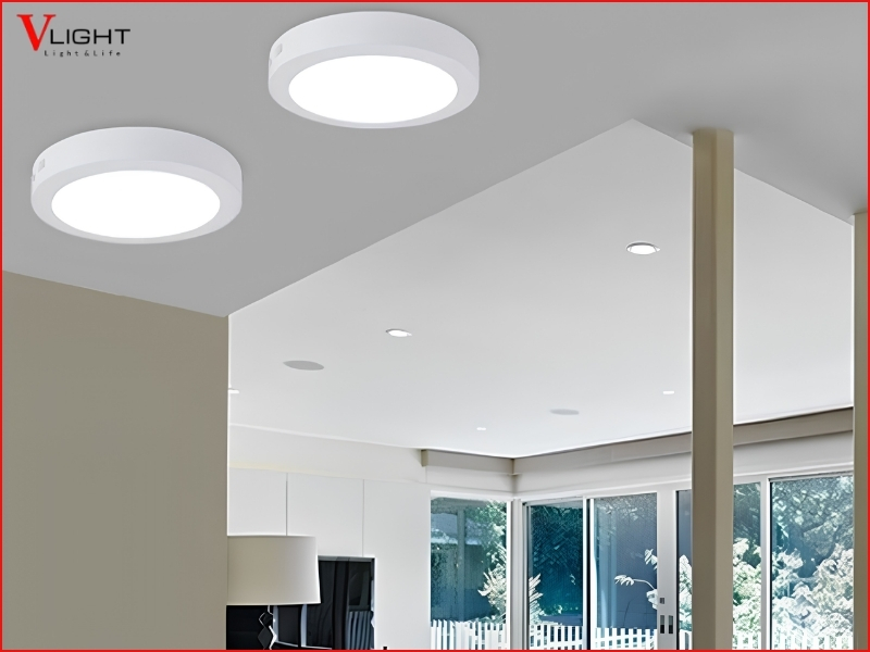 Tiêu chí chọn đèn LED ốp trần cho nội thất tối giản
