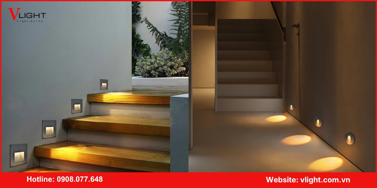 Ứng dụng của đèn led âm tường trong nhà