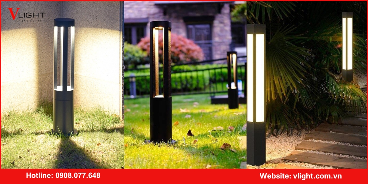 Ứng dụng của đèn led trụ lối đi sân vườn
