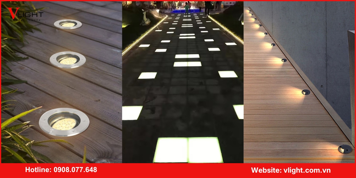 Ứng dụng phổ biến của đèn led âm sàn - âm đất