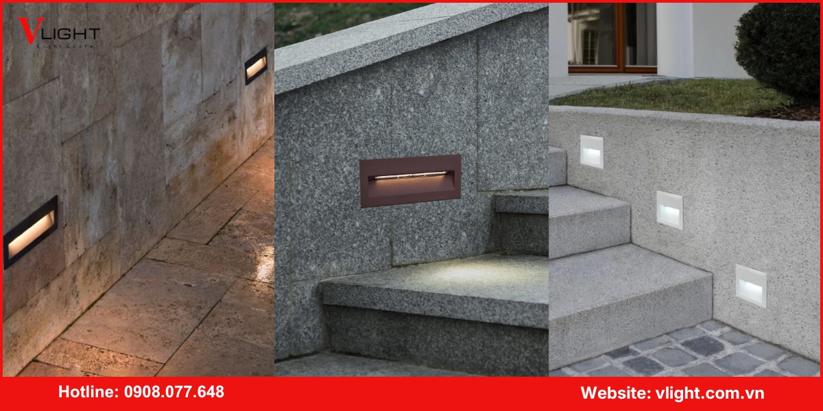 Ứng dụng phổ biến của đèn led âm tường lối đi sân vườn