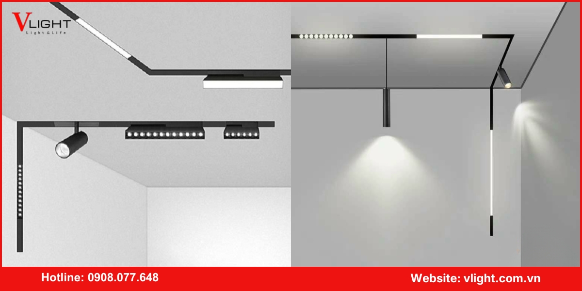 Ưu điểm của đèn led ray nam châm