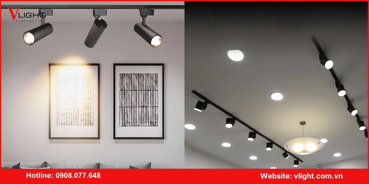 Ưu điểm của đèn led rọi ray