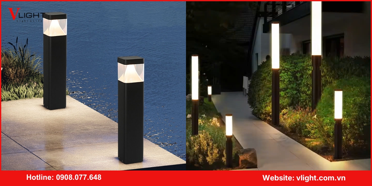Ưu điểm của đèn led trụ lối đi sân vườn
