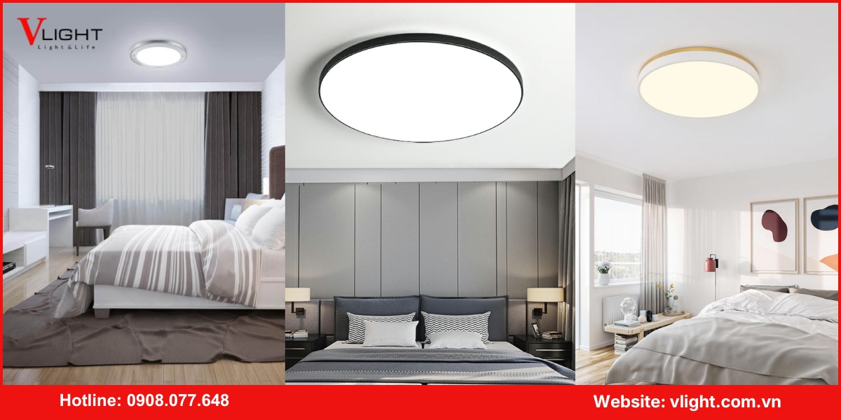 Ưu điểm nổi bật của đèn led ốp trần phòng ngủ